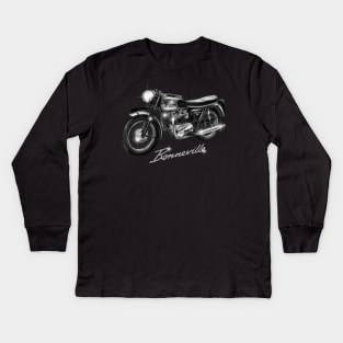 The Sublime Bonneville Motorcycle Kids Long Sleeve T-Shirt